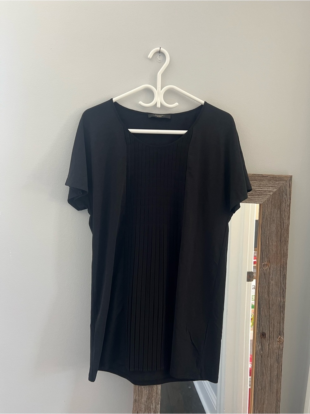 BNWoT MaxMara Weekend | L | Black Pleated Front Tunic